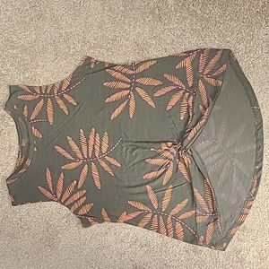 A NEW DAY twist hem tropical tank top